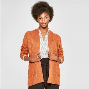 A New Day Knit Cardigan - Rust